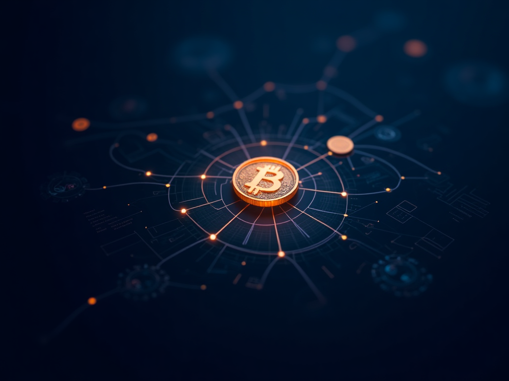 Concepto de criptomonedas
